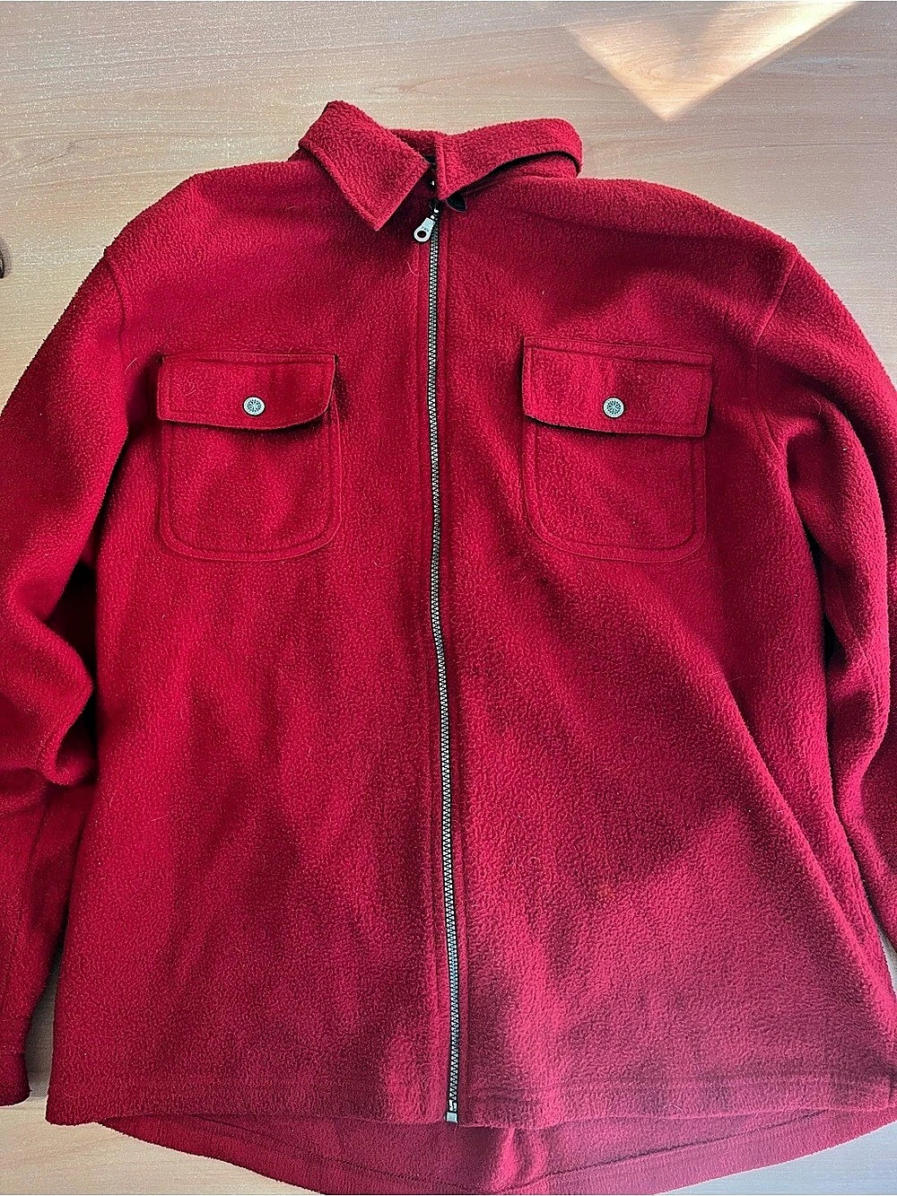 Eddie Bauer Red Fleece Jacket